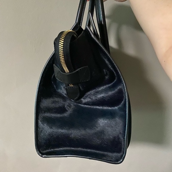 Host pick! 🤩🥳 Celine pistachio Pony hair and black leather Mini luggage bag - Picture 11 of 16